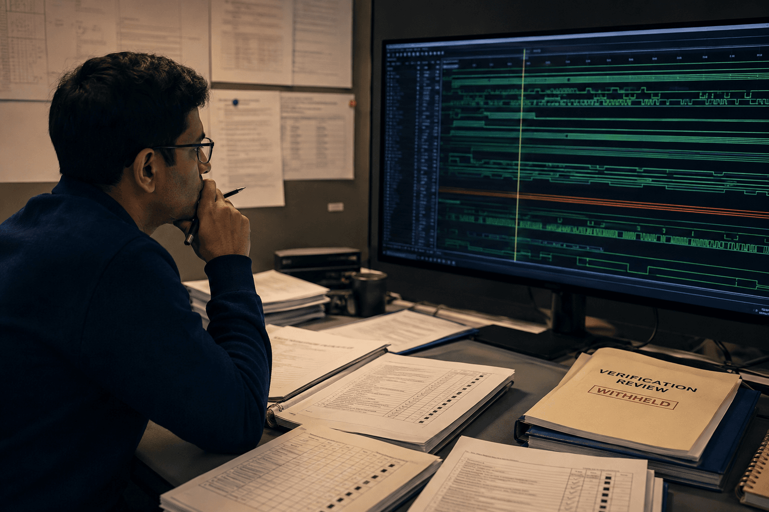 A founder essay on auditing synthetic AI-authored SystemVerilog assertions for vacuity, strength, and evidence before sign-off.